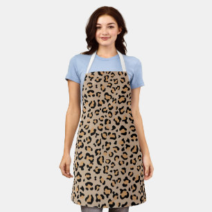 Leopard Print, luipspuiten, bruine luipaard Schort