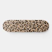 Leopard Print, luipspuiten, bruine luipaard Skateboard (Horizontaal)