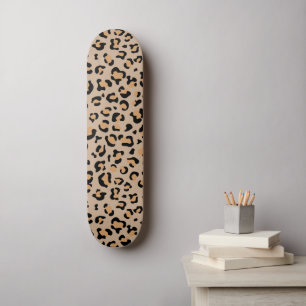 Leopard Print, luipspuiten, bruine luipaard Skateboard