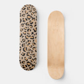 Leopard Print, luipspuiten, bruine luipaard Skateboard (Voorkant)