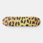 Leopard Print, luipspuiten, bruine luipaard Skateboard (Horizontaal)