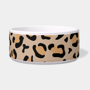Leopard Print, luipspuiten, bruine luipaard Voerbakje