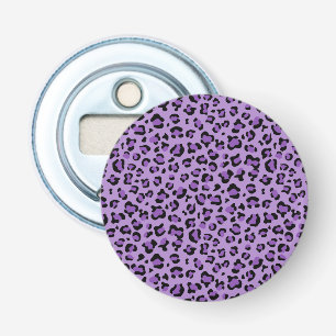 Leopard Print, luipspuiten, Paarse luipaard Button Flesopener