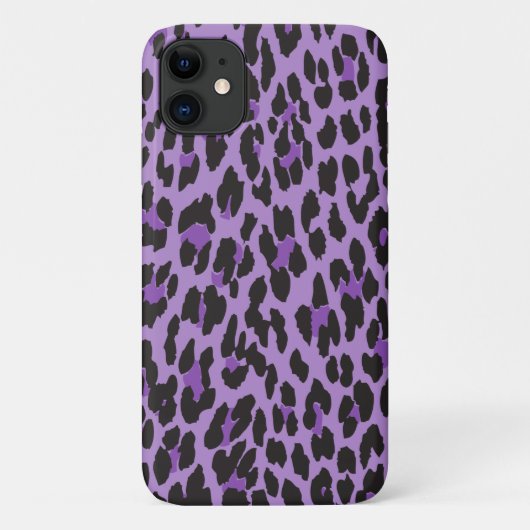 Leopard Print, luipspuiten, Paarse luipaard Case-Mate iPhone Case (Achterkant)