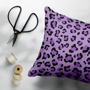 Leopard Print, luipspuiten, Paarse luipaard Kussensloop