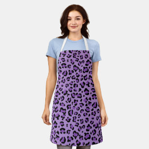 Leopard Print, luipspuiten, Paarse luipaard Schort