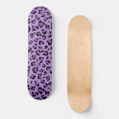 Leopard Print, luipspuiten, Paarse luipaard Skateboard (Voorkant)