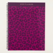 Leopard Print-Magenta Planner (Voorkant)