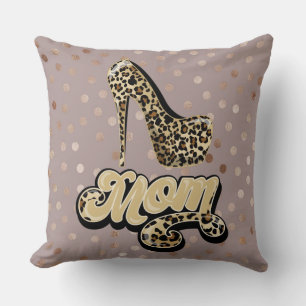 Leopard Print mam Beige/ Zebra Print Sierkussen
