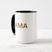 Leopard Print Mama Coffee Mok (Voorkant links)