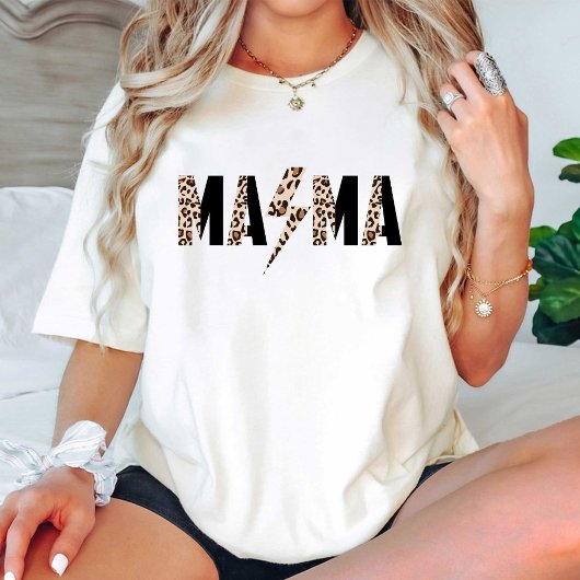 Leopard Print Mama | Cool Moederdag Trendy T-shirt