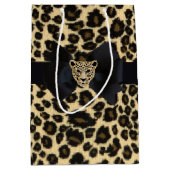 Leopard Print Medium Cadeauzakje (Voorkant)