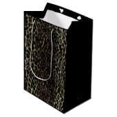 Leopard Print Medium Gift Bag Cadeauzakje (Voorkant Gekanteld)