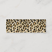 Leopard Print Mini Visitekaartje (Achterkant)