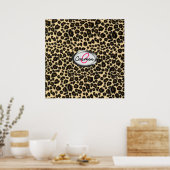 Leopard Print Monogram (Keuken)