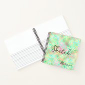 Leopard Print Monogram Sketchbook Notitieboek (Binnen)