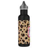 Leopard Print Monogram Waterfles (Links)