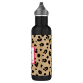 Leopard Print Monogram Waterfles (Rechts)