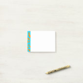 Leopard Print Oranje Blue Post-it® Notes (Op bureau)
