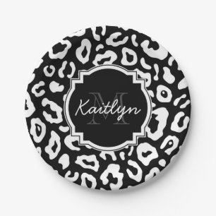 Leopard Print Papieren Bordje
