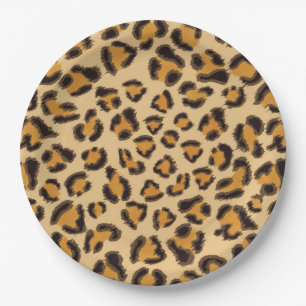 Leopard Print Papieren Bordje