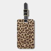 Leopard Print Party Bagagelabel (Voorkant verticaal)