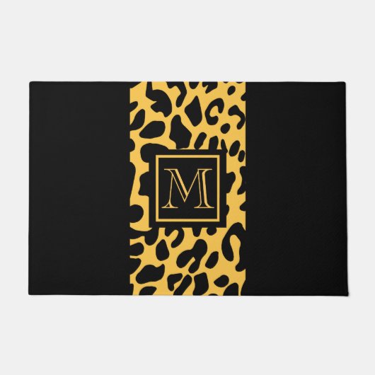 Leopard Print Patroon Deurmat (Voorkant)