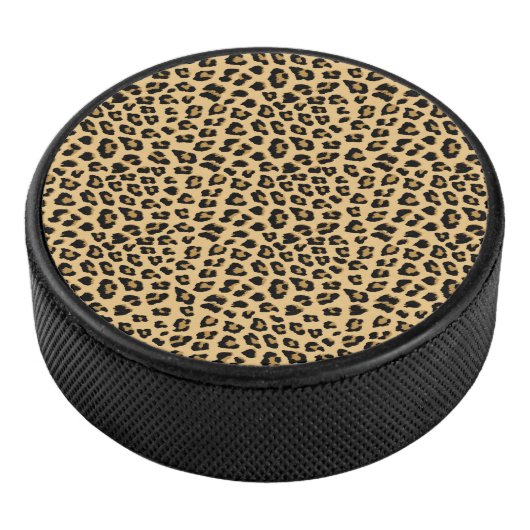 Leopard Print Patroon Hockey Puck (3/4)