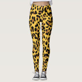 Leopard Print Patroon Leggings (Voorkant)