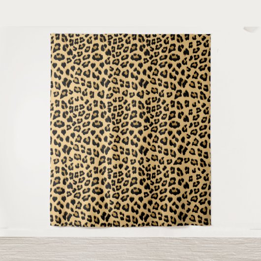 Leopard Print Patroon Wandkleed (Voorkant)