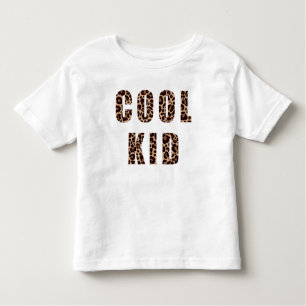 Leopard Print Pattern Cool Kind Matching Kinder Shirts