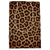 Leopard Print Pattern Medium Cadeauzakje (Voorkant)
