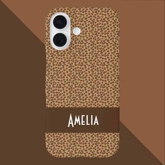 Leopard Print Pattern Personalize Case-Mate iPhone Case