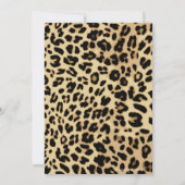 Leopard Print Pattern Ribbon Foto Afstuderen Kaart (Achterkant)