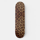 Leopard Print Pattern Skateboard (Voorkant)