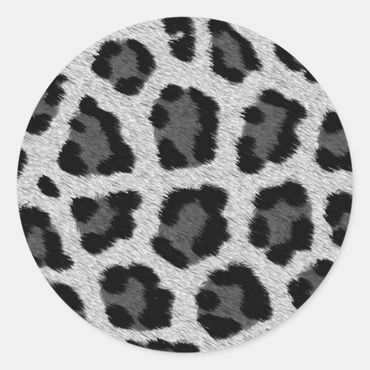 Leopard Print Pattern Sticker (Voorkant)