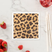 Leopard Print Patterned Picnic of Party Napkins Servet (Insitu)
