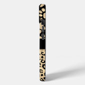 Leopard Print Paws Afdrukken Sepia Aangepast Case-Mate iPhone Case (Achterkant / Links)