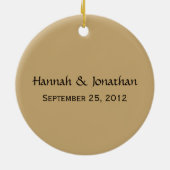 Leopard Print Photo Ornament Wedding Keepslag (Achterkant)