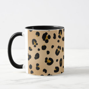 Leopard Print Pink Apple leraar Mok
