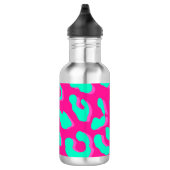 Leopard Print Pink Mint Waterfles (Rechts)