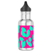 Leopard Print Pink Mint Waterfles (Links)