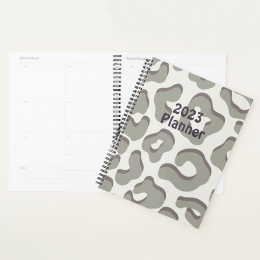 leopard print planner (Display)