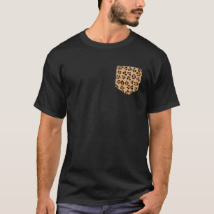 Leopard Print Pocket Cheetah, Ments Womens Gift T-shirt