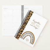 Leopard Print Rainbow Positive Quote 2023 Planner (Display)