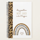 Leopard Print Rainbow Positive Quote 2023 Planner (Voorkant)