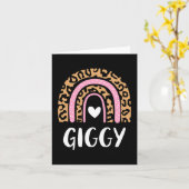 Leopard Print Rainbow Schattigee Moederdag Funny G Kaart (Gele Bloem)