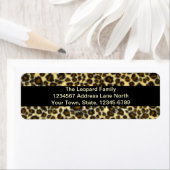 Leopard Print  retour adreslabels Etiket (Insitu)