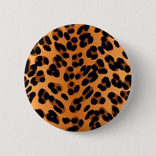 Leopard Print Ronde Button 5,7 Cm (Voorkant)