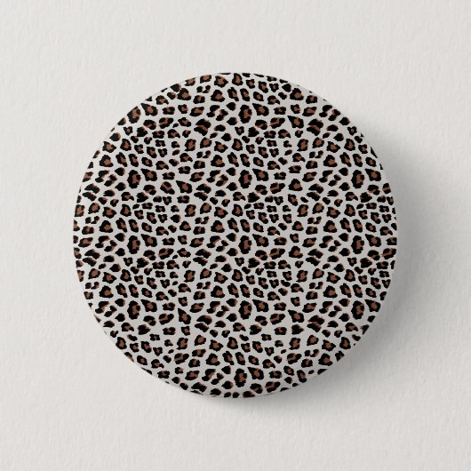 Leopard Print Ronde Button 5,7 Cm (Voorkant)